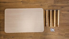 Rostoucí stůl Flexi obdélníkový 120 x 60 - buk, 38-58cm - 5