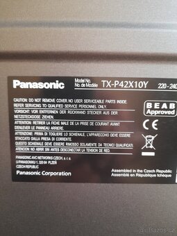 tv PANASONIC TX P 42 x 10 Y - 5