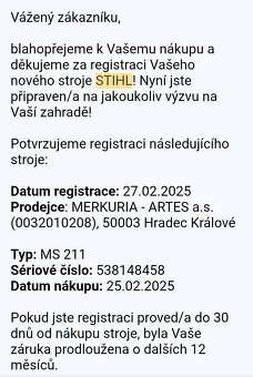 Motorová pila Stihl MS211 - 5