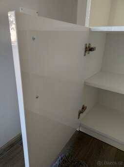 Skříně bílé lesk česká výroba 2 kusy - 5