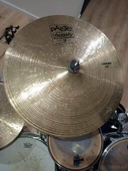 Yamaha Maple Custom+Paiste Twenty+Pearl Morgan Rose Bici - 5