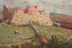 Ernest Jean Chevalier 1862-1917, olej karton 63x78 + rám - 5