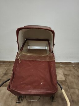 Retro kočárek Liberta hnědá - 5