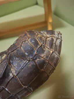 Starožitná hliněná pletená forma miminko - 5