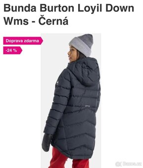 Bunda Burton Loyil Down Wms - Černá, velikost S - 5