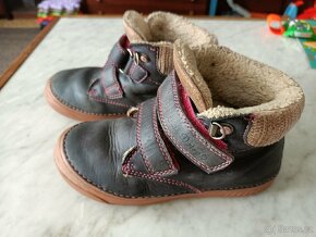 Zimni kožené barefoot boty D. D. Step (stélka 17cm) - 5