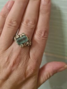 Prsten se Smaragdem a diamanty - 5