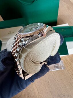 ROLEX DATEJUST 36 ROSÉ GOLD/ MOTHER OF PEARL DIAL, DIAMONDS - 5