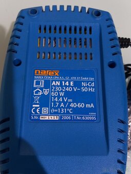 NAREX AN14E 14,4V AKU NABIJEČKA + 2X BATERIE - 5