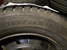 sada zimních kol včetně poklic-Michelin 185/65 R15 - 5