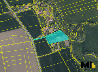 Prodej podílu 3/4 stavebního pozemku 3724 m2 v obci Vlhošť, - 5