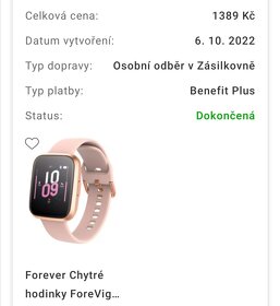 Chytré hodinky ForeVigo 2 SW-310 zlaté - 5