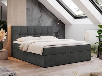 Boxbed Boxspring 3 barvy Lori 160/ 180x200cm Nová - 5