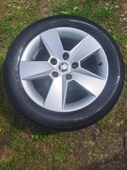 Alu kola 5x112 originál Škoda Octavia III 205/55 R16 - 5