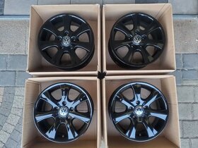 ALU 16 VW T5 T6 Transporter Caravelle Multivan Black 5x120 T - 5