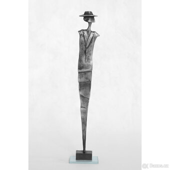 Socha dekorace kov umění svatba dar - Elegán a Dívka Anděl - 5