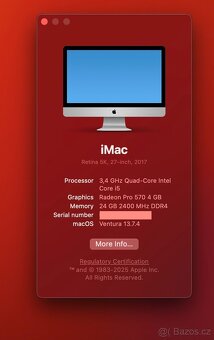 Prodám Apple iMac 27" 5K (2017) - 5