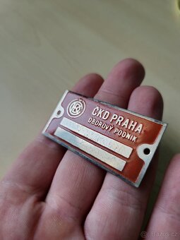 Sběratelské štítky ČKD PRAHA a průmyslové technické cedulky - 5