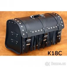 Kožený kufr - válec na chopper 60cm typ 18A,B,C - 5