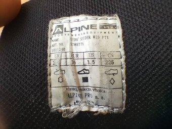 Dětské kotníkové turistické boty s membránou Alpine Pro vel. - 5