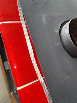Kachlová kamna červená - 5