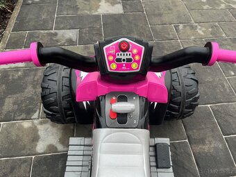 Dětská čtyřkolka  Peg Perego Corral T-Rex 12V růžová - 5