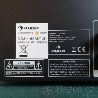 Auna AV receiver AV2-H388, zesilovač, 3xHDMI - 5
