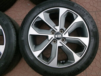 Letní alu sada disky originál Kia Stonic 4x100 6,5Jx17 ET49 - 5