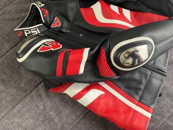Dámská dvoudílná kožená motokombinéza PSI (bunda a kalhoty) - 5