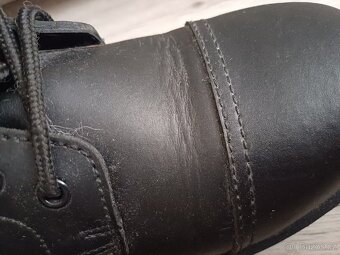 Černé kožené boty vel. 39 - 5