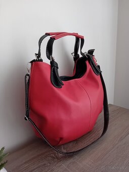 Leather dámská velká hobo kabelka kožená nová - 5