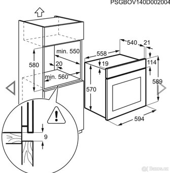 Prodám troubu Electrolux. Nová, nepoužitá - 5