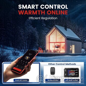 Nezávislé naftové topení 5-8kW 12/24 V, Bluetooth - 5