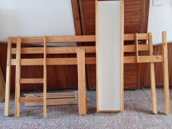 Vyvýšena patrová postel se skluzavkou 203x90 cm - 5
