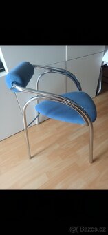 Vintage set stůl ikea moment a chromované židle - 5