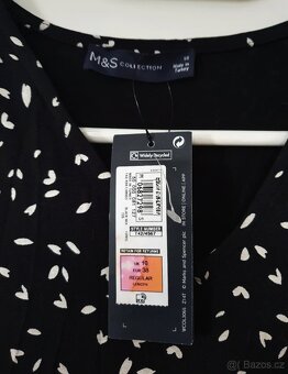 Černé letní šaty Marks&Spencer vel. 38 - 5