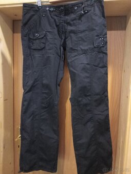 Letní dámské černé kalhoty -vel.M/L - 5