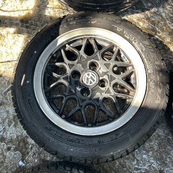 Alu kola BBS 4x100 včetně pneu R14 CENA ZA VŠE - 5
