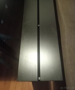 Ikea lavice Bjursta černá, masiv drevo - 5