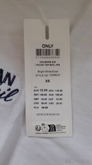 Bílé tričko/crop top Only - 5