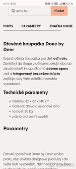 Dětská houpačka Done by Deer - 5