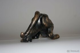Panter v bronzové barvě patinový, 4,1kg - 5