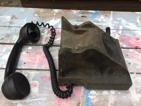 Starý telefon na kličku Prchal - 5