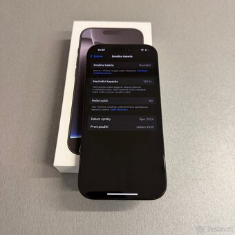 iPhone 16 Pro 128GB, jako nový, 100% baterie, komplet balení - 5