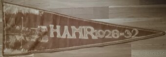 HISTOR. SAMETOVÁ VLAJKA TO HAMR 1928-1932. RARITA. - 5