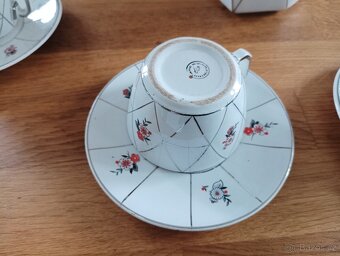 KUBISTICKÝ PORCELÁNOVÝ ČAJOVÝ ŠAPO SET CCP JM PORT DE LA CZE - 5