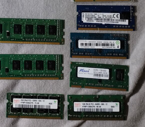 Prodám paměti DDR DDR2 DDR3 2GB 1GB 512MB do PC i notebooku - 5