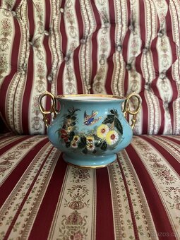 Ručně malovaná porcelánová cukřenka se zlatem – dekorativní - 5