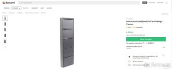 Výklopný kovový botník - 5