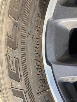 4x ALU R18x7,5 rozteč 5x127 JEEP nové zimní pneu - 5